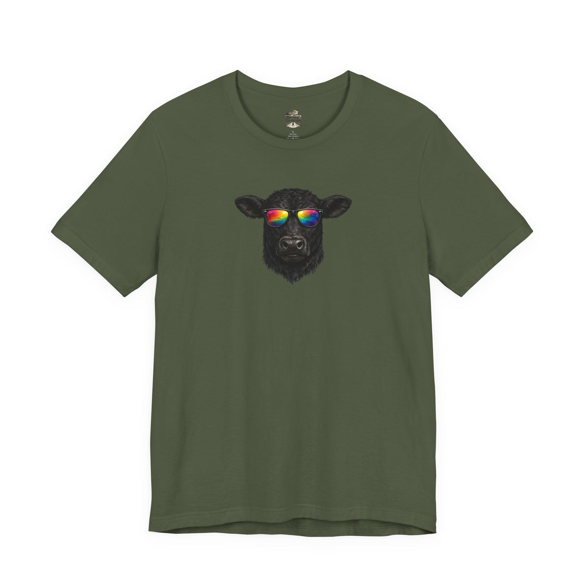 Black Cow With Sunglasses