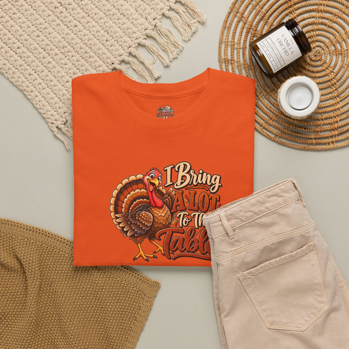 Thanksgiving Turkey T‑Shirt — "I Bring a Lot to the Table" Holiday Tee