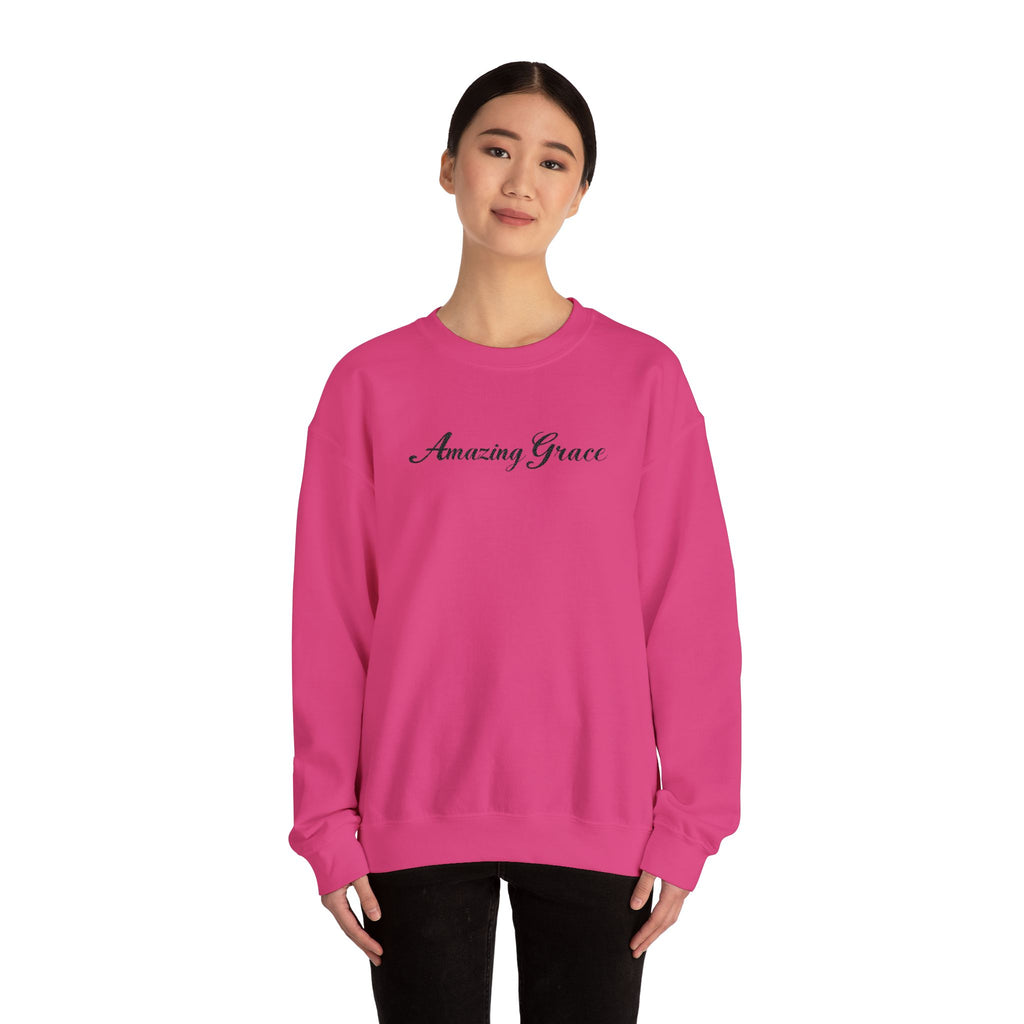Amazing Grace Embroidered Crewneck Sweatshirt