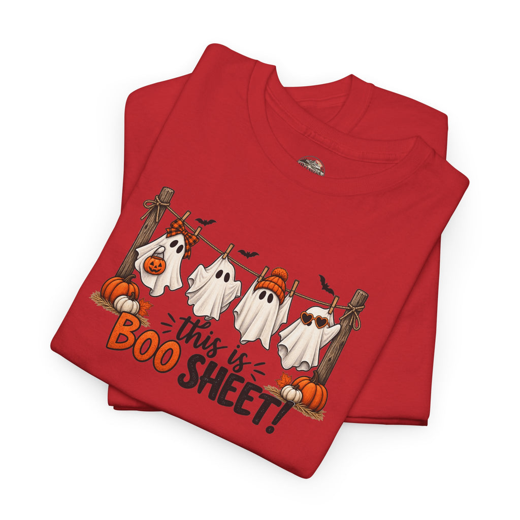 Halloween 'This Is Boo Sheet' T-Shirt – Cute Ghosts & Pumpkins Tee