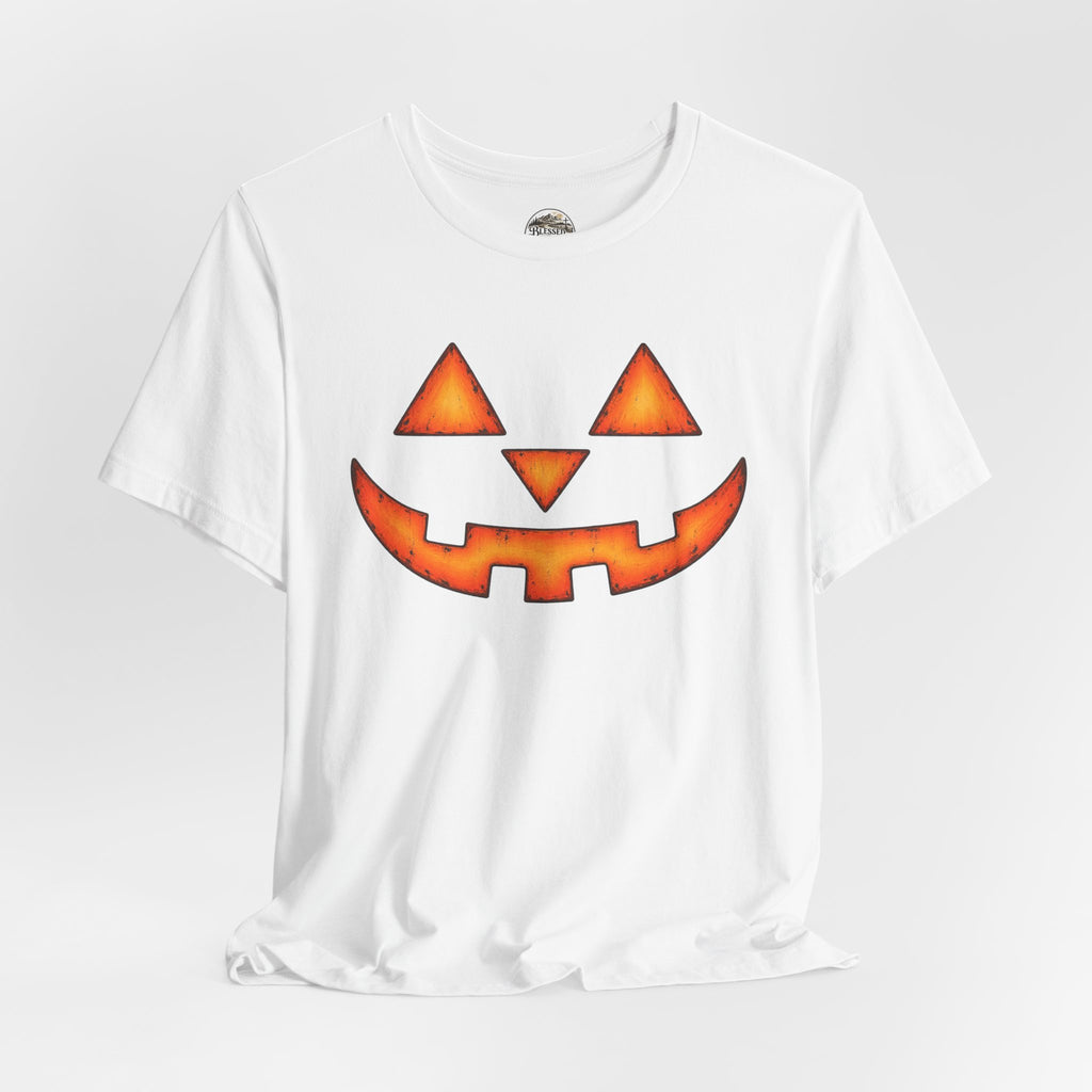 Pumpkin Jack-O'-Lantern Tee — Halloween Pumpkin Face T-Shirt
