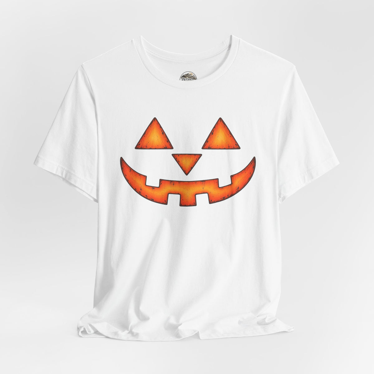 Pumpkin Jack-O'-Lantern Tee — Halloween Pumpkin Face T-Shirt