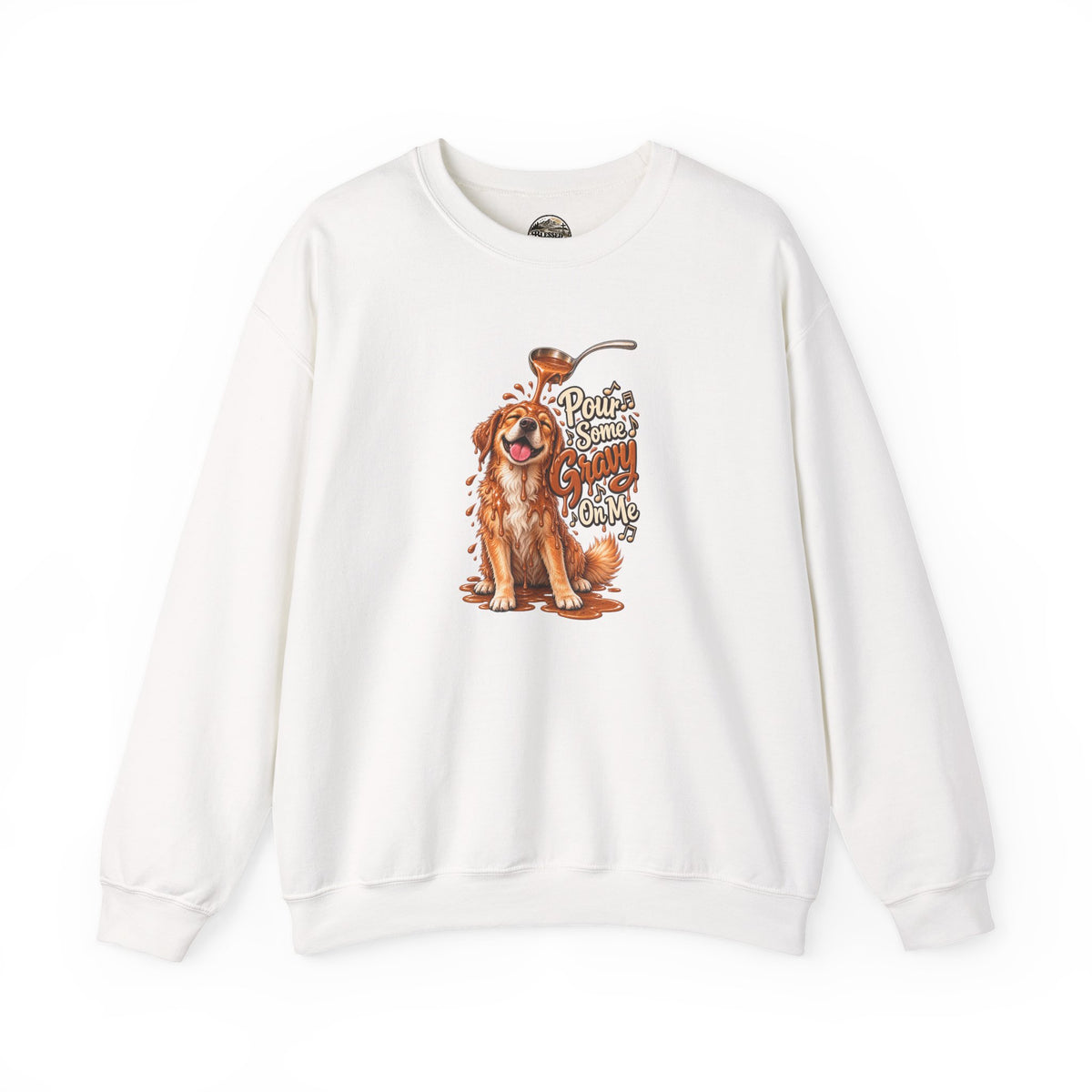 Golden Retriever Puppy Thanksgiving Crewneck Sweatshirt