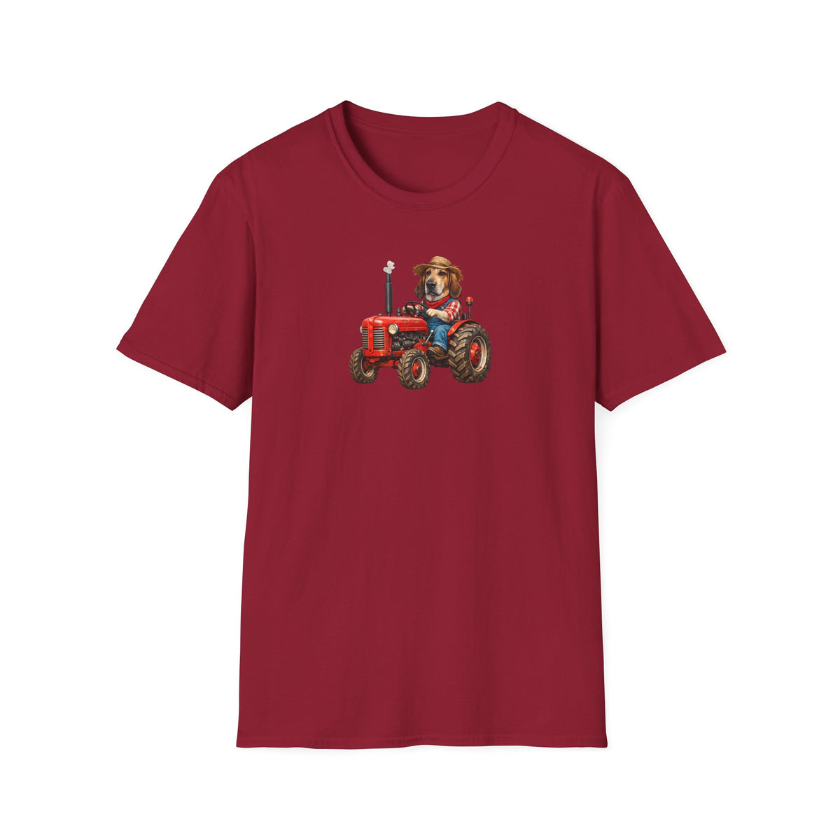 Dog on Tractor T‑Shirt — Cute Farmer Pup Graphic Tee