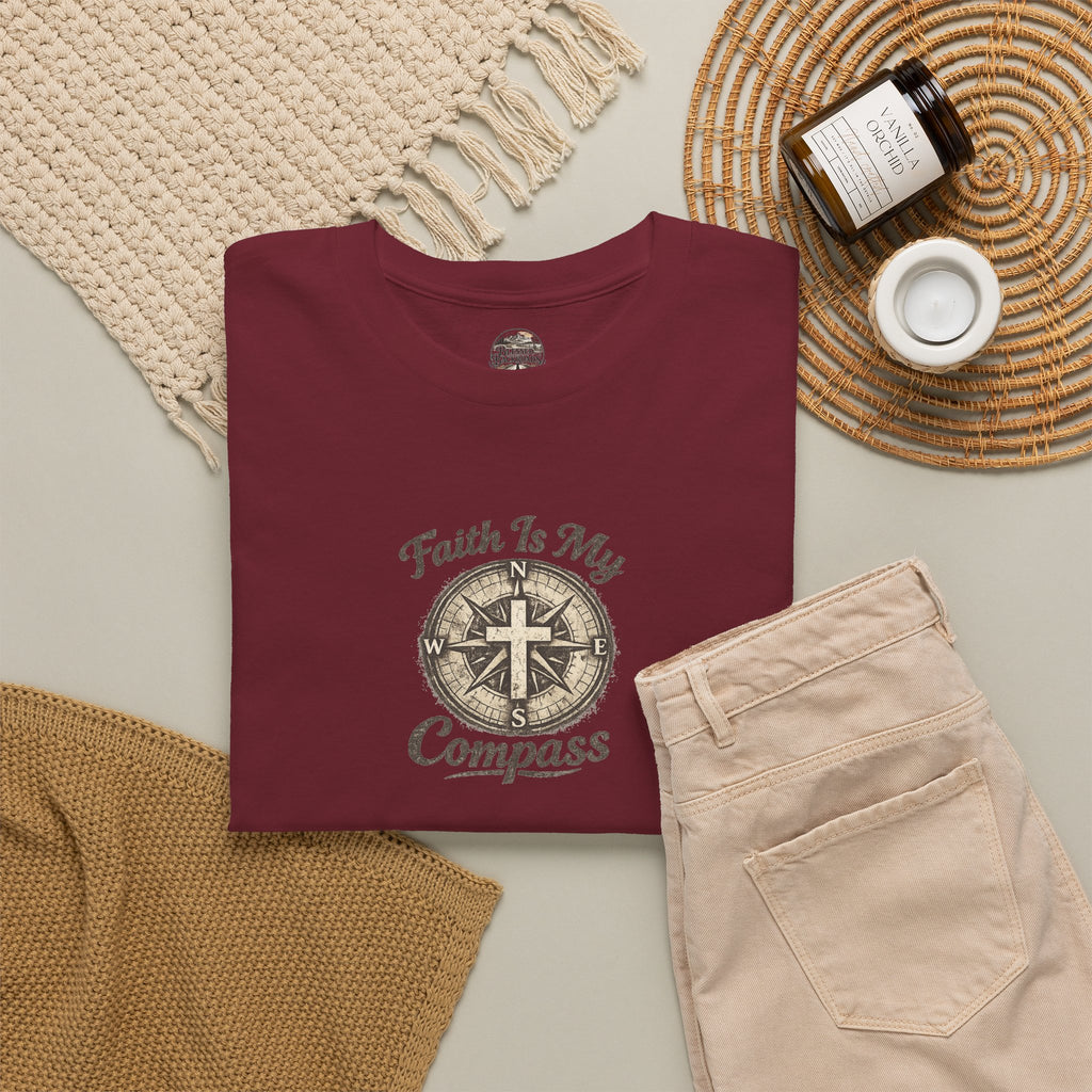 Faith In My Compass T-Shirt — Christian Compass Graphic Tee