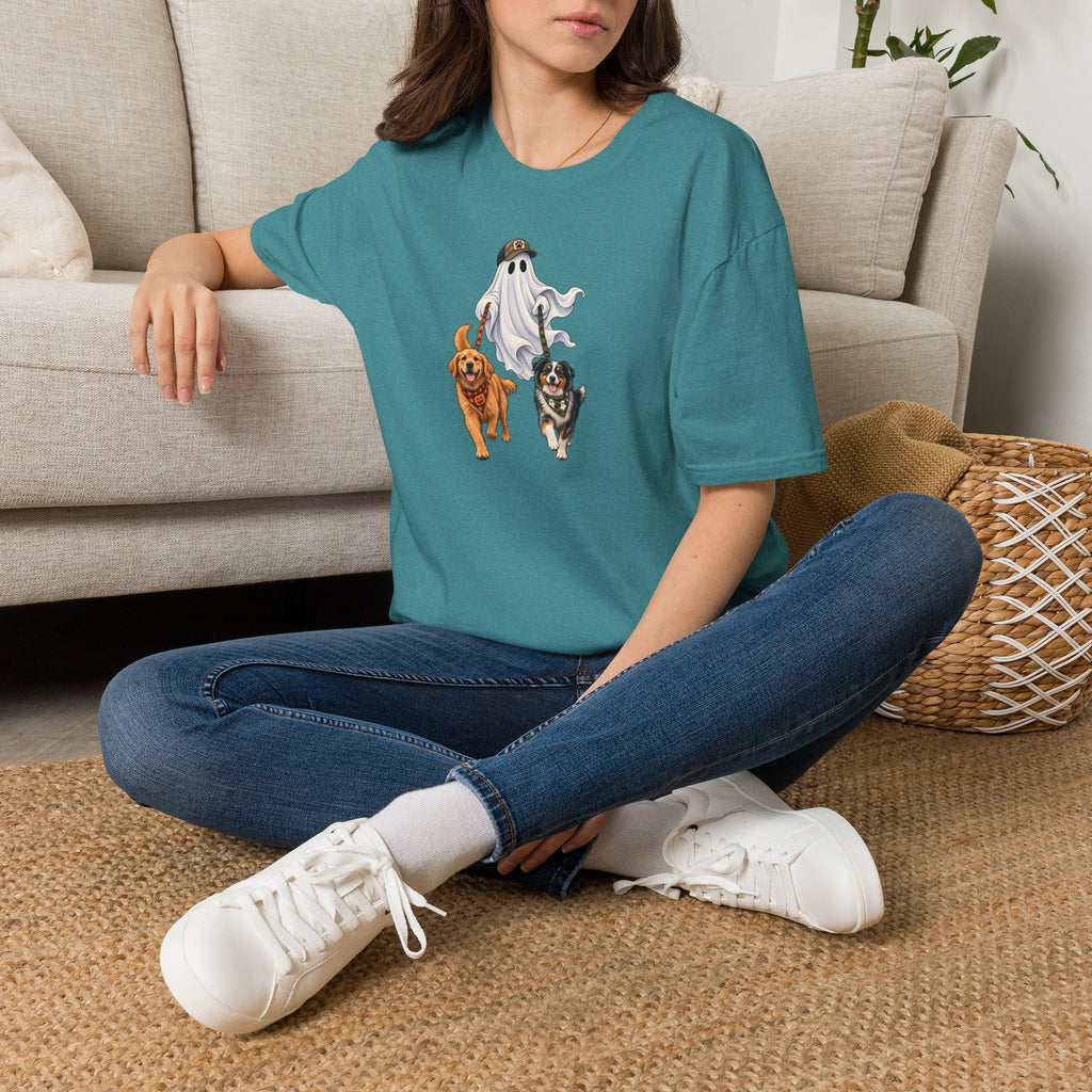 Halloween Ghost with Dogs T-Shirt