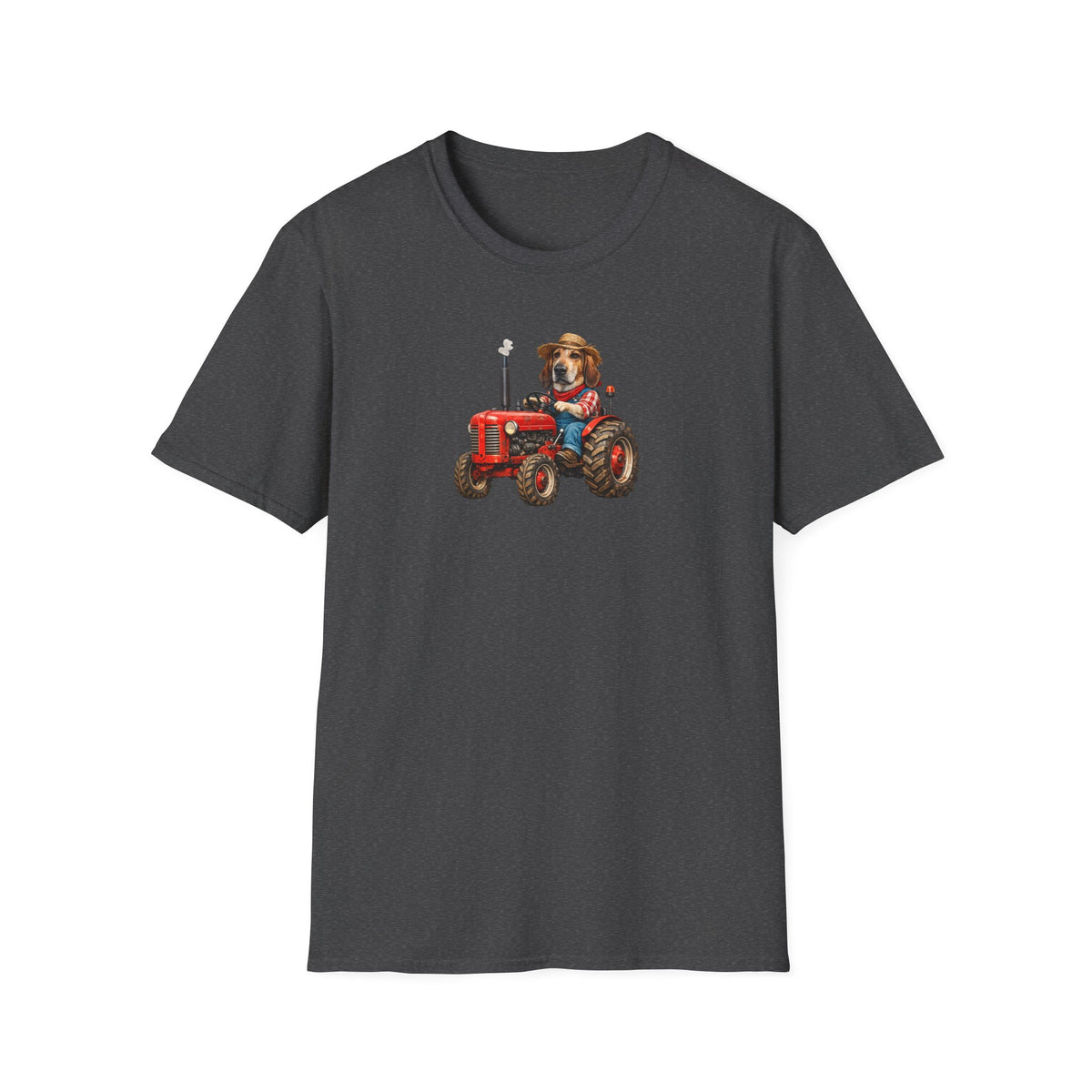 Dog on Tractor T‑Shirt — Cute Farmer Pup Graphic Tee