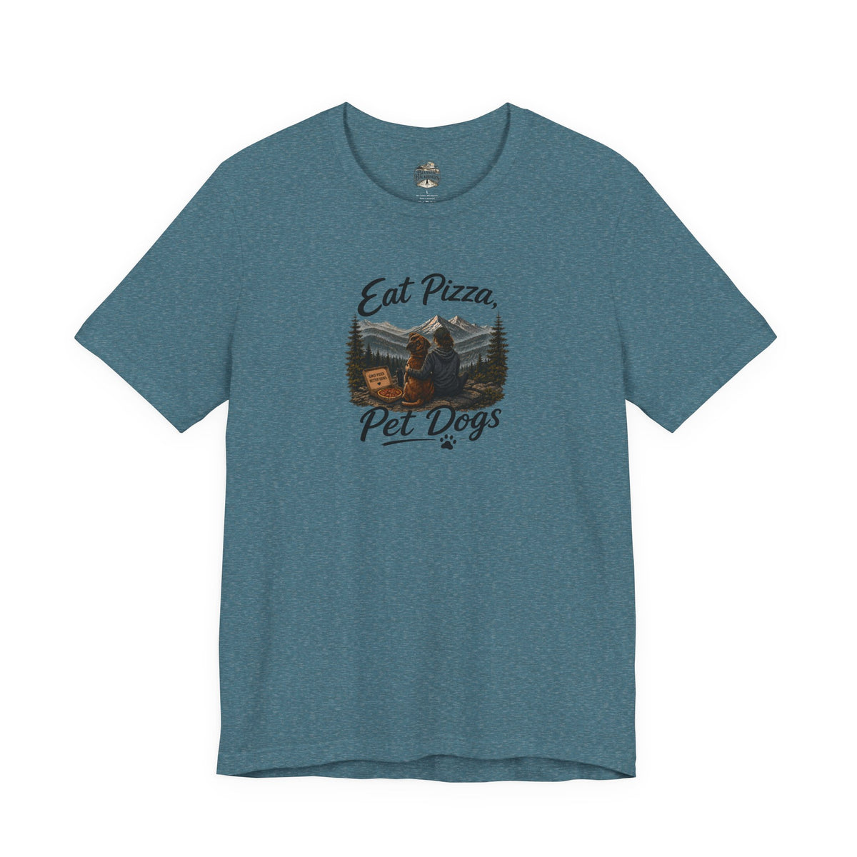 Eat Pizza Pet Dogs T-Shirt — Funny Dog Lover Tee