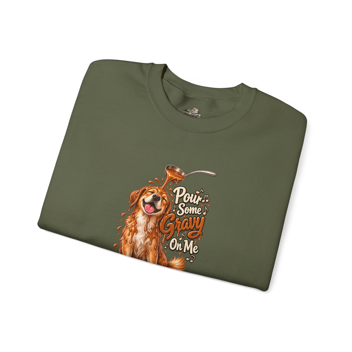 Golden Retriever Puppy Thanksgiving Crewneck Sweatshirt