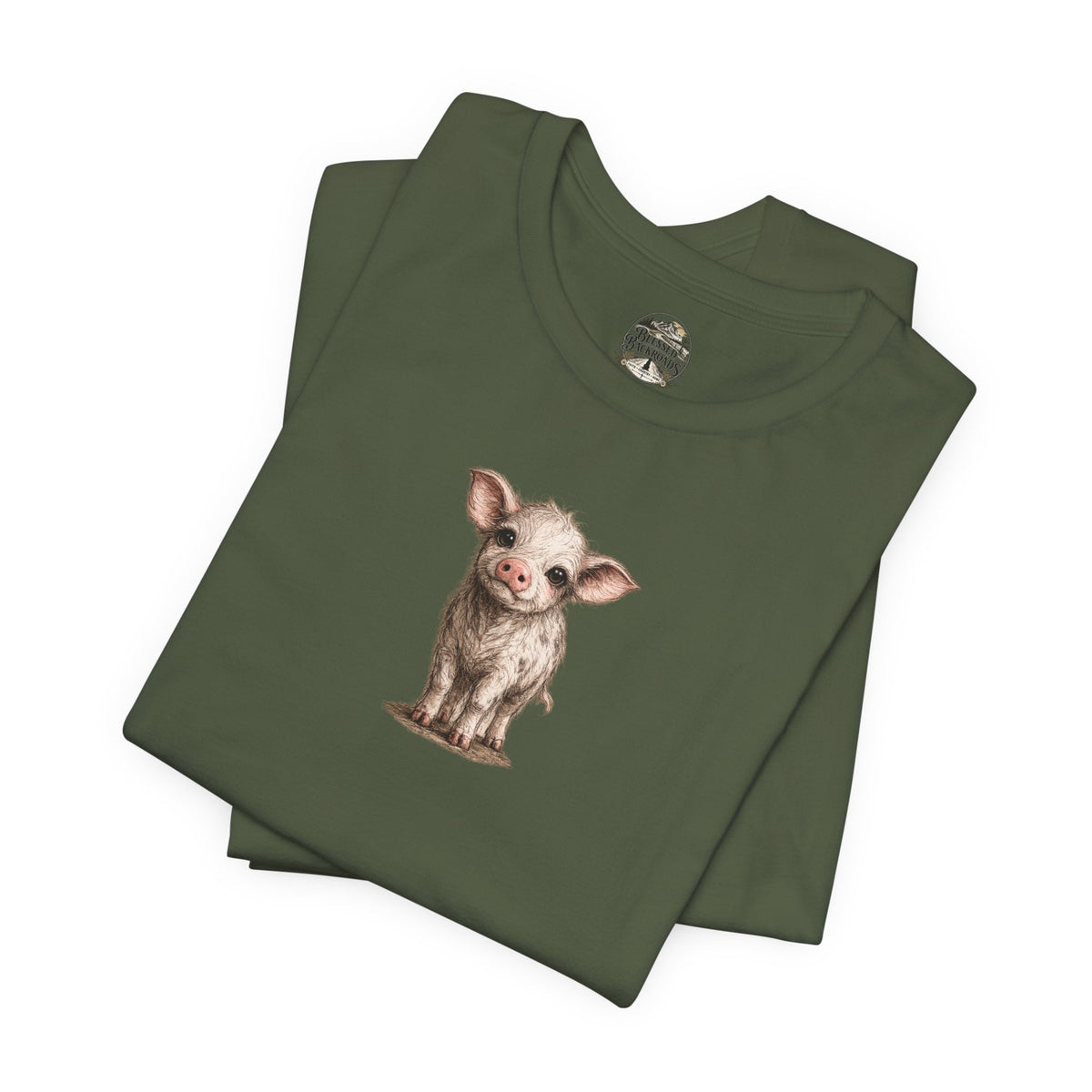 Cute Piglet T-Shirt — Adorable Farm Animal Tee for Animal Lovers