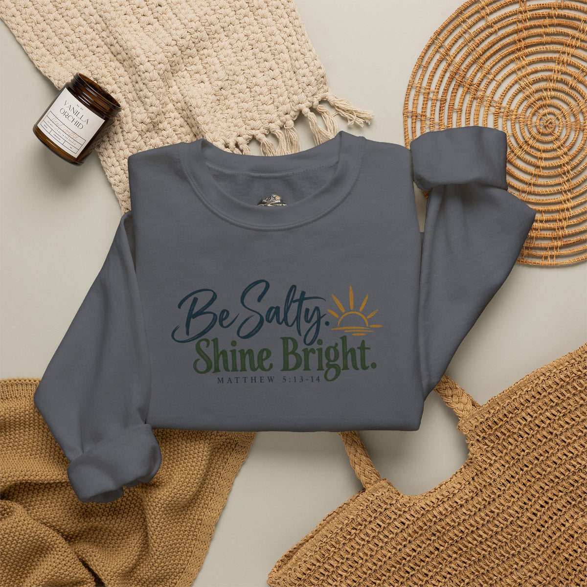 Be Salty Shine Bright Inspirational Sweatshirt