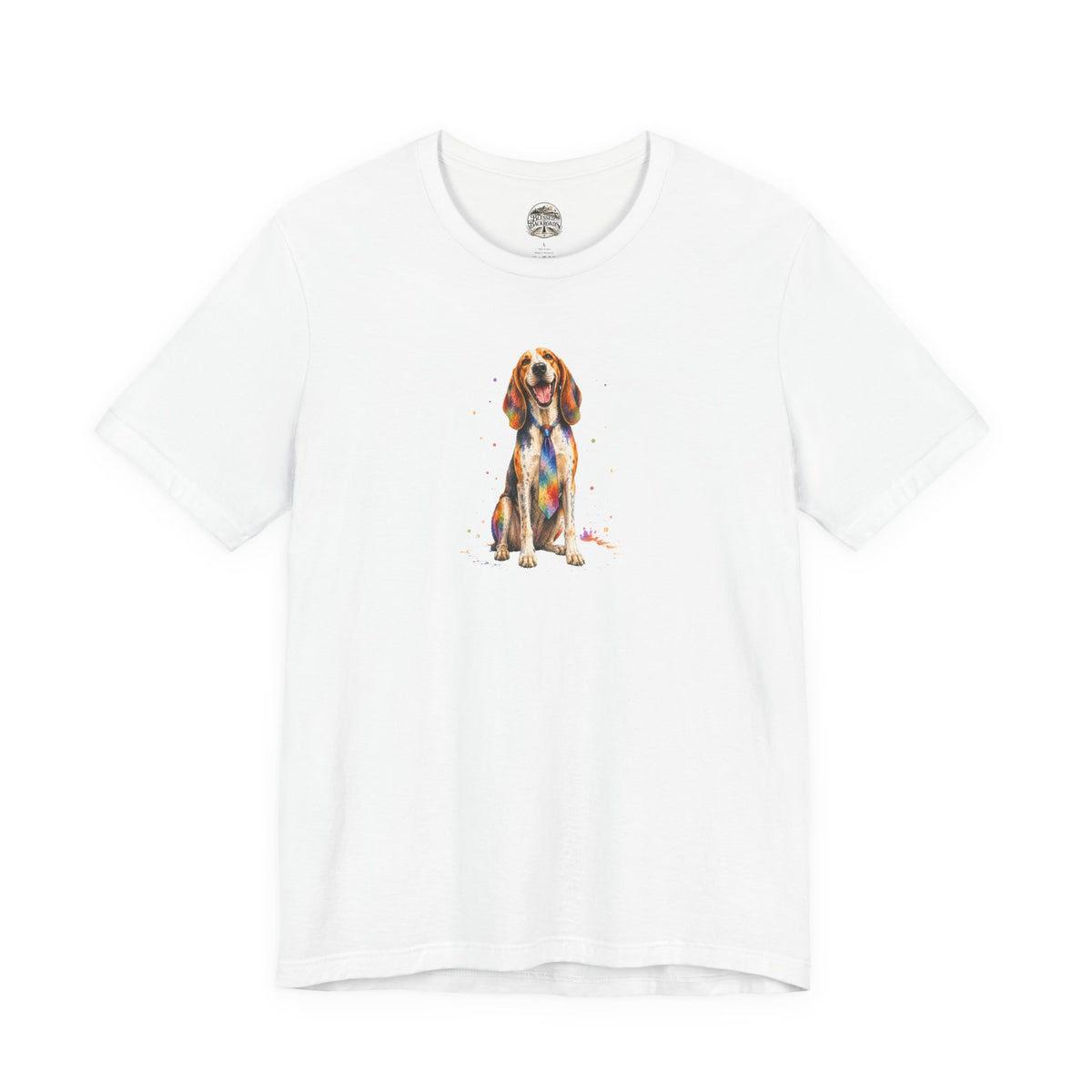Hound Dog Watercolor T-Shirt – Colorful Dog Lover Tee