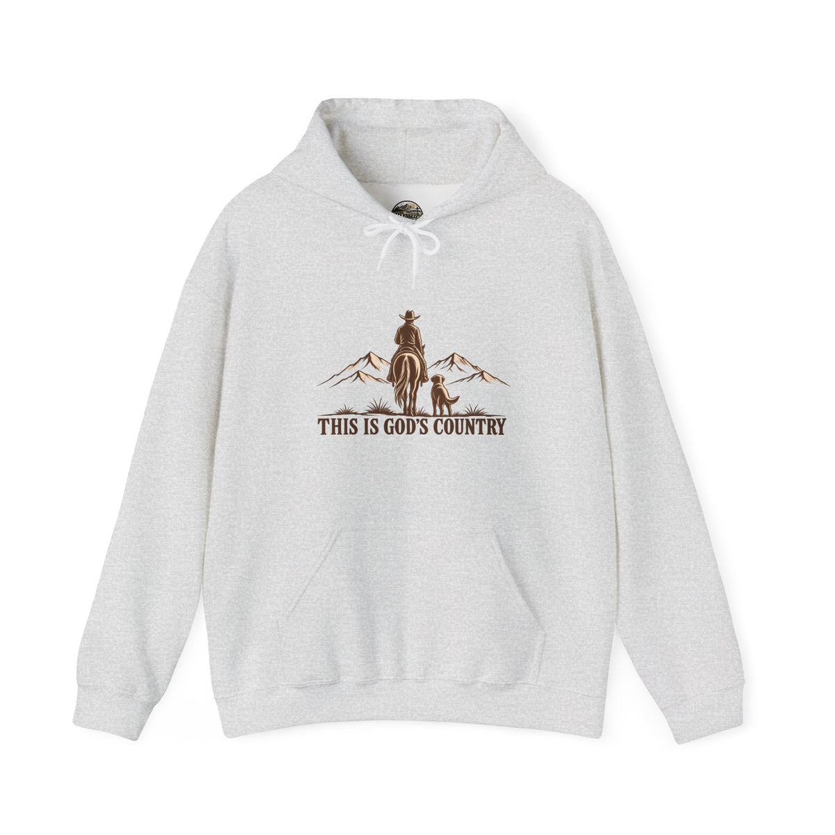 God's Country Hoodie - Western Cowboy Mountain Pullover