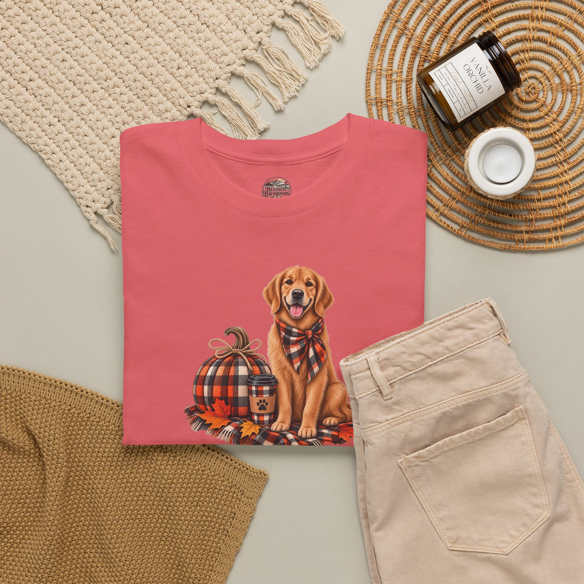 Golden Retriever Fall Tee
