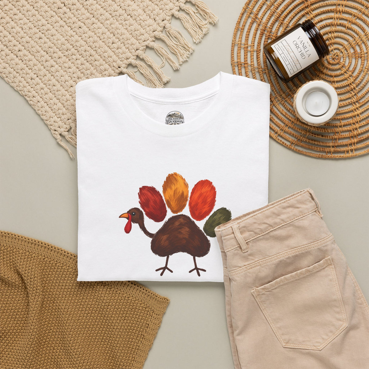 Dog Paw Turkey Tee
