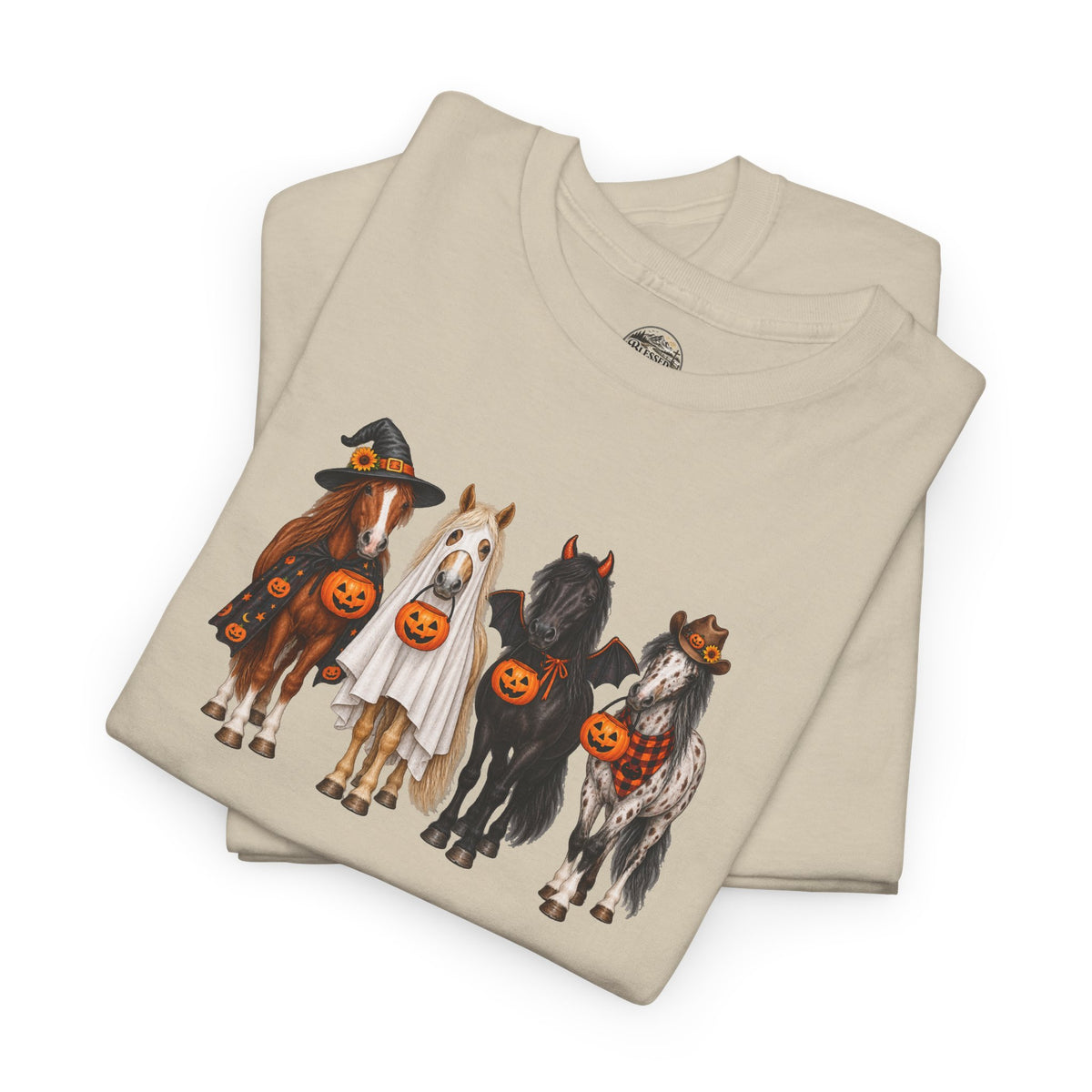 Halloween Horses Graphic Tee – Cute Trick-or-Treat Ponies Costume T-Shirt