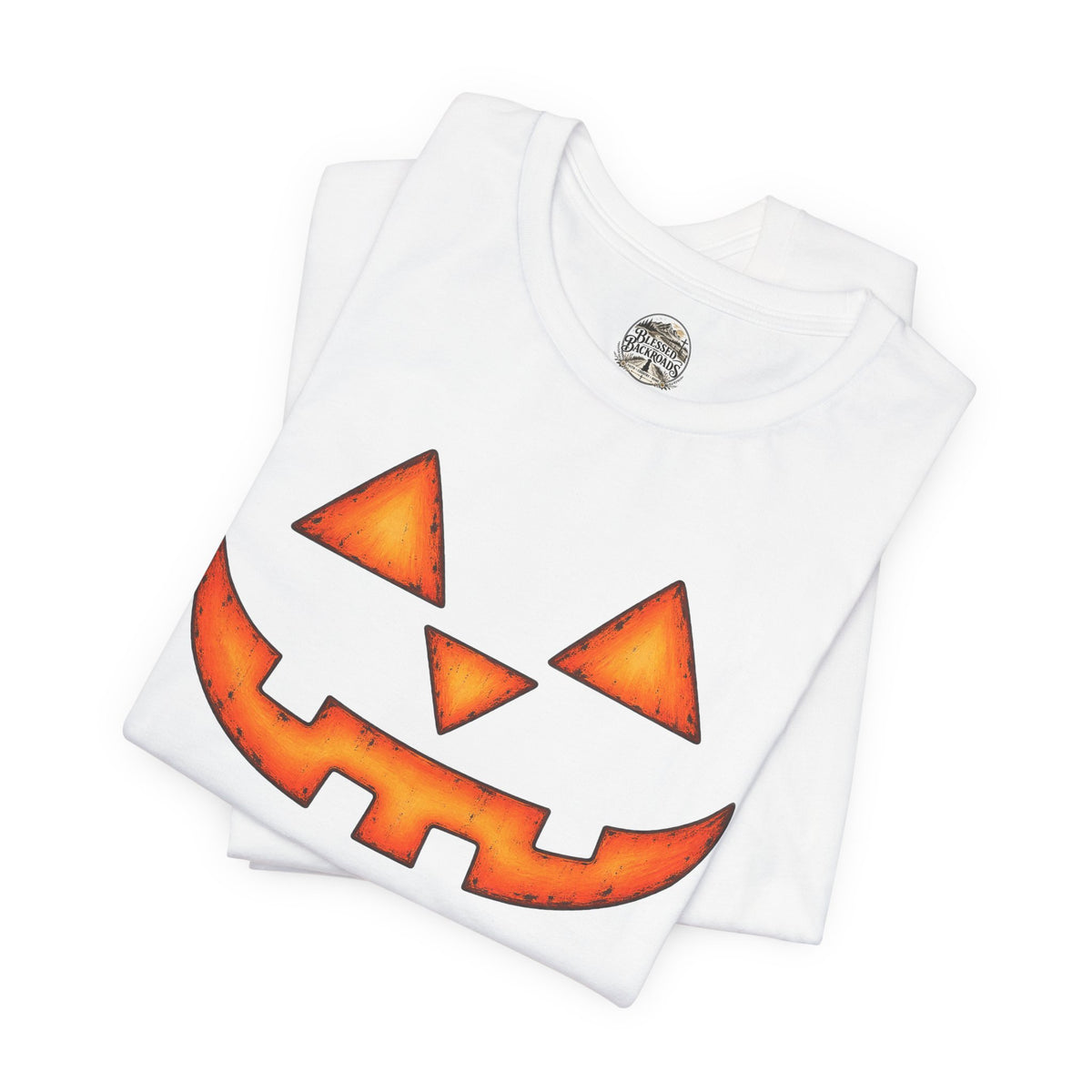 Pumpkin Jack-O'-Lantern Tee — Halloween Pumpkin Face T-Shirt