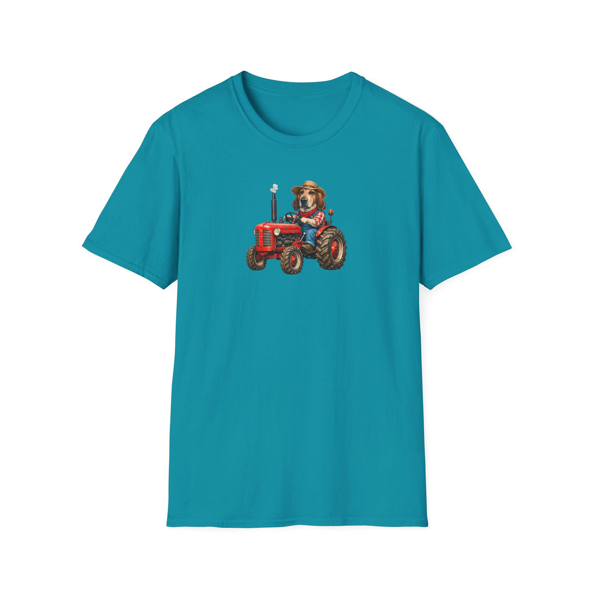 Dog on Tractor T‑Shirt — Cute Farmer Pup Graphic Tee
