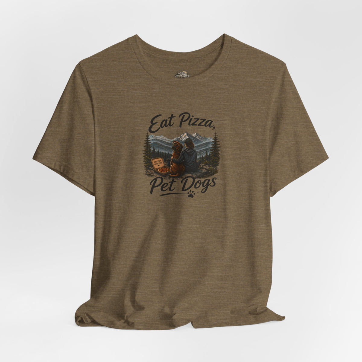 Eat Pizza Pet Dogs T-Shirt — Funny Dog Lover Tee