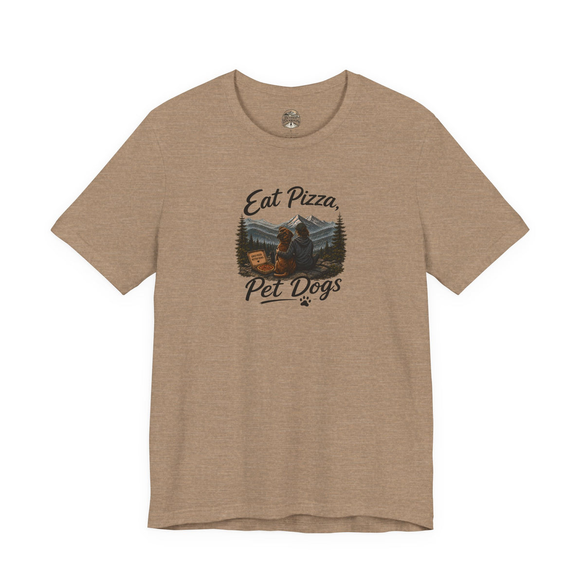 Eat Pizza Pet Dogs T-Shirt — Funny Dog Lover Tee
