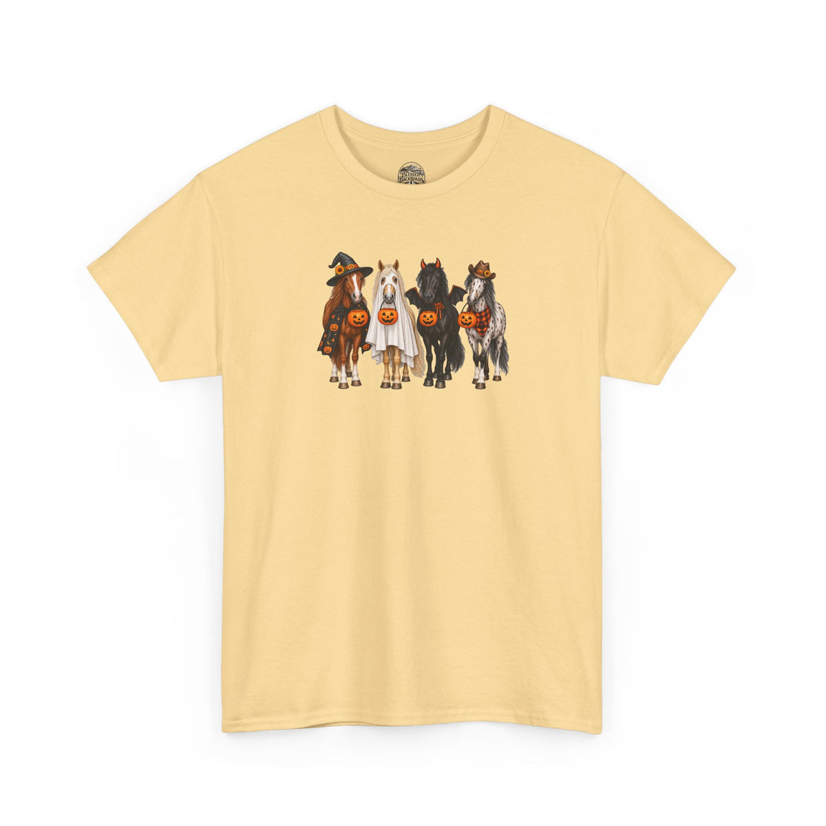 Halloween Horses Graphic Tee – Cute Trick-or-Treat Ponies Costume T-Shirt