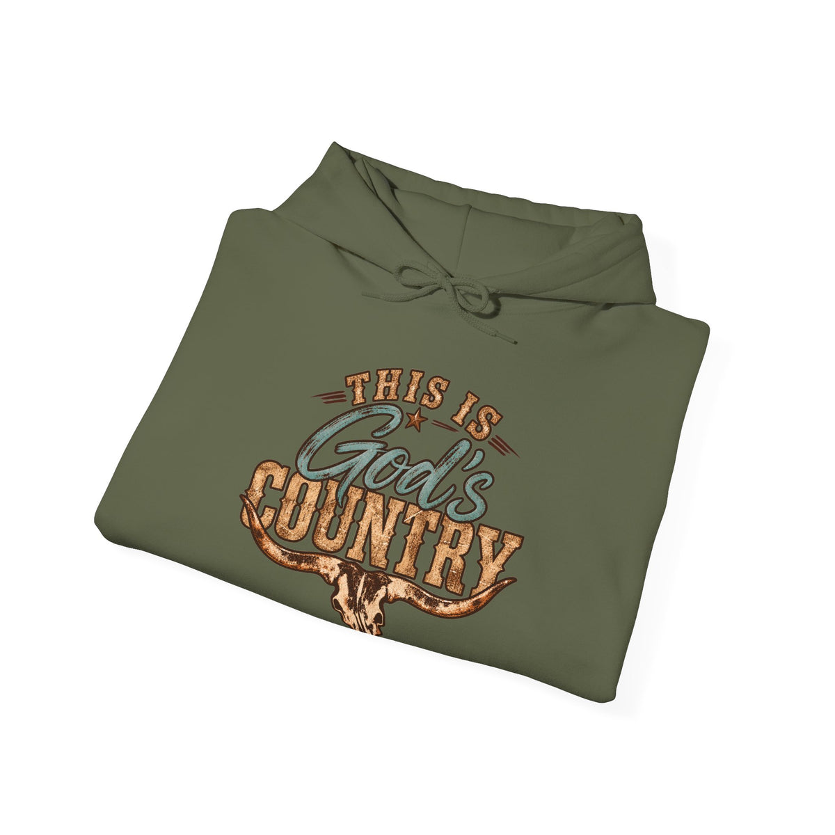 This Is God's Country Hoodie - Rustic Western Faith Pullover