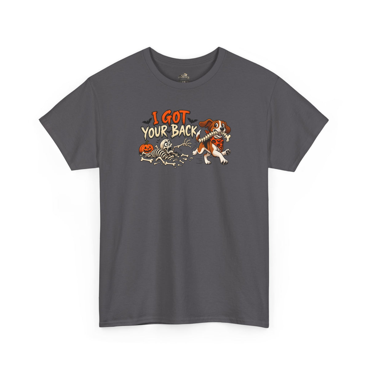 I Got Your Back Halloween Dog Skeleton Graphic Tee