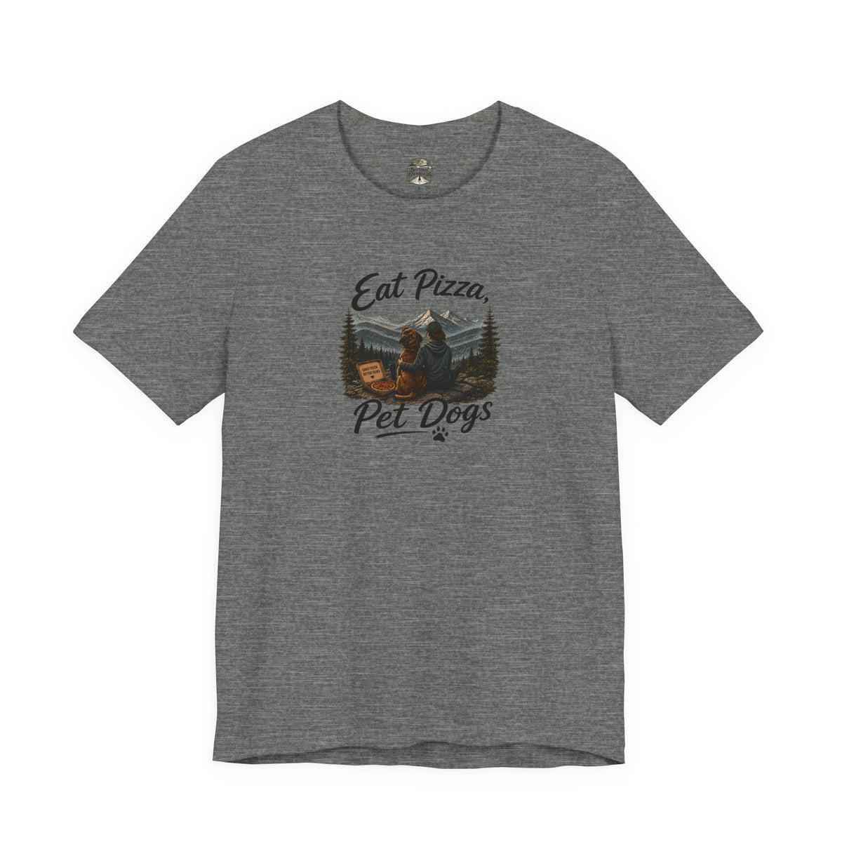 Eat Pizza Pet Dogs T-Shirt — Funny Dog Lover Tee