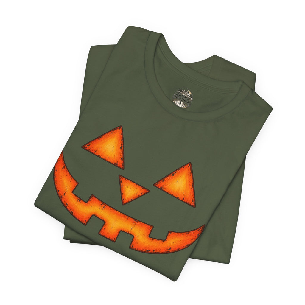 Pumpkin Jack-O'-Lantern Tee — Halloween Pumpkin Face T-Shirt