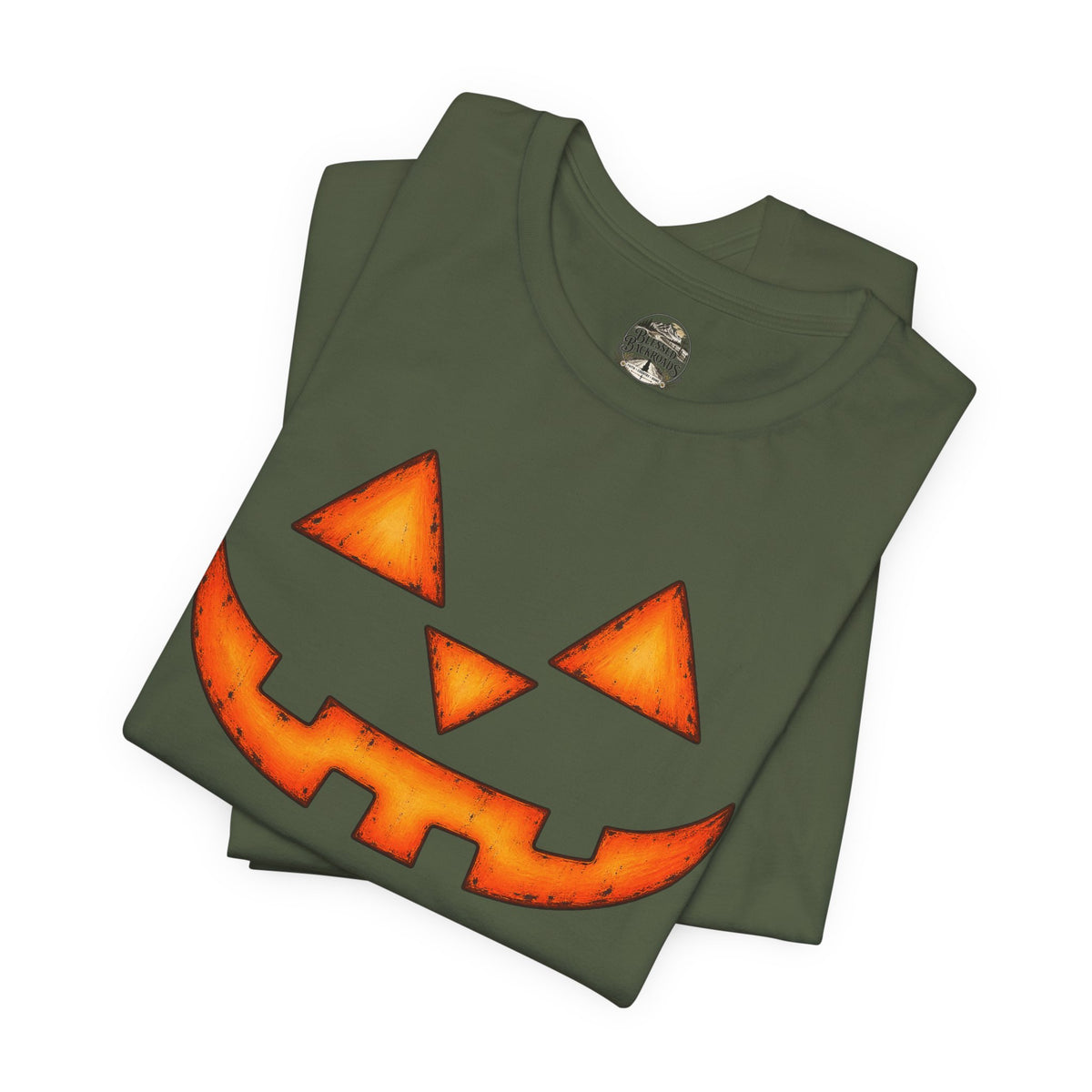Pumpkin Jack-O'-Lantern Tee — Halloween Pumpkin Face T-Shirt