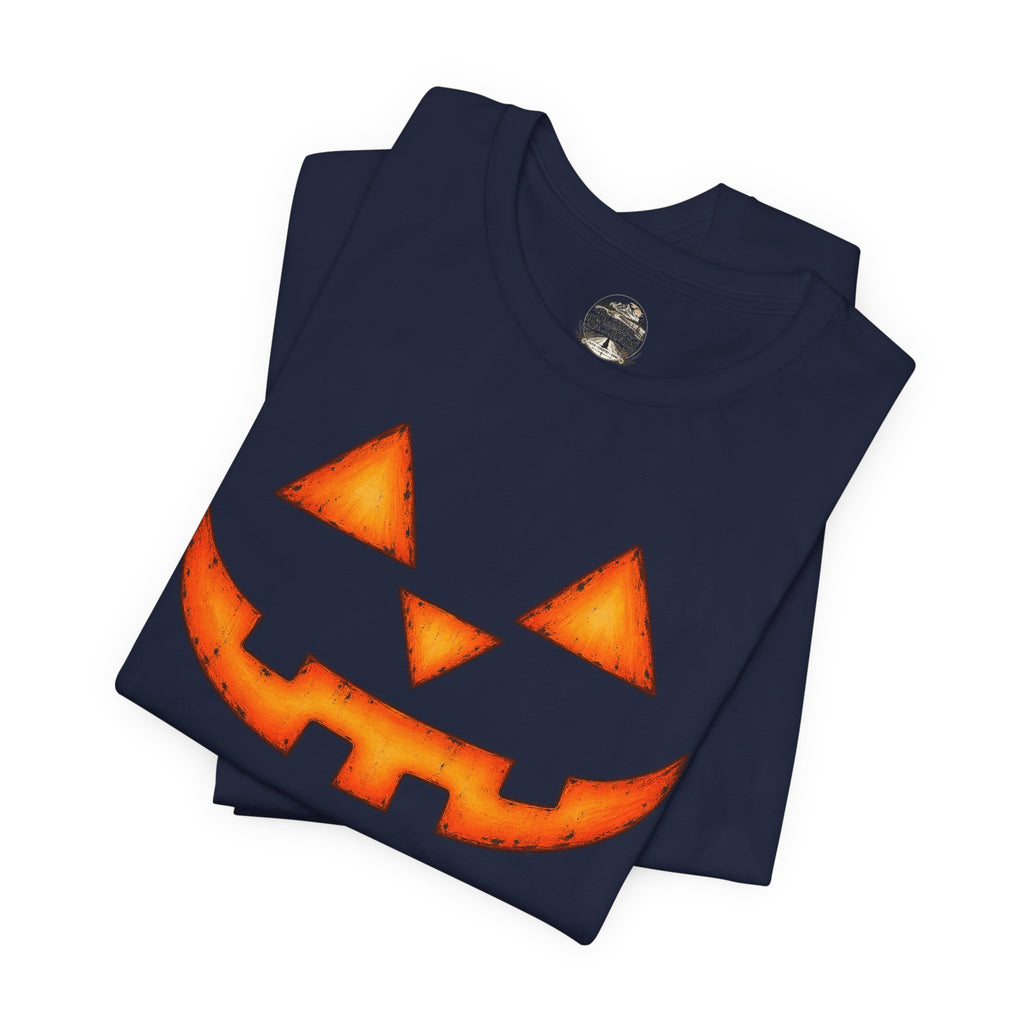 Pumpkin Jack-O'-Lantern Tee — Halloween Pumpkin Face T-Shirt