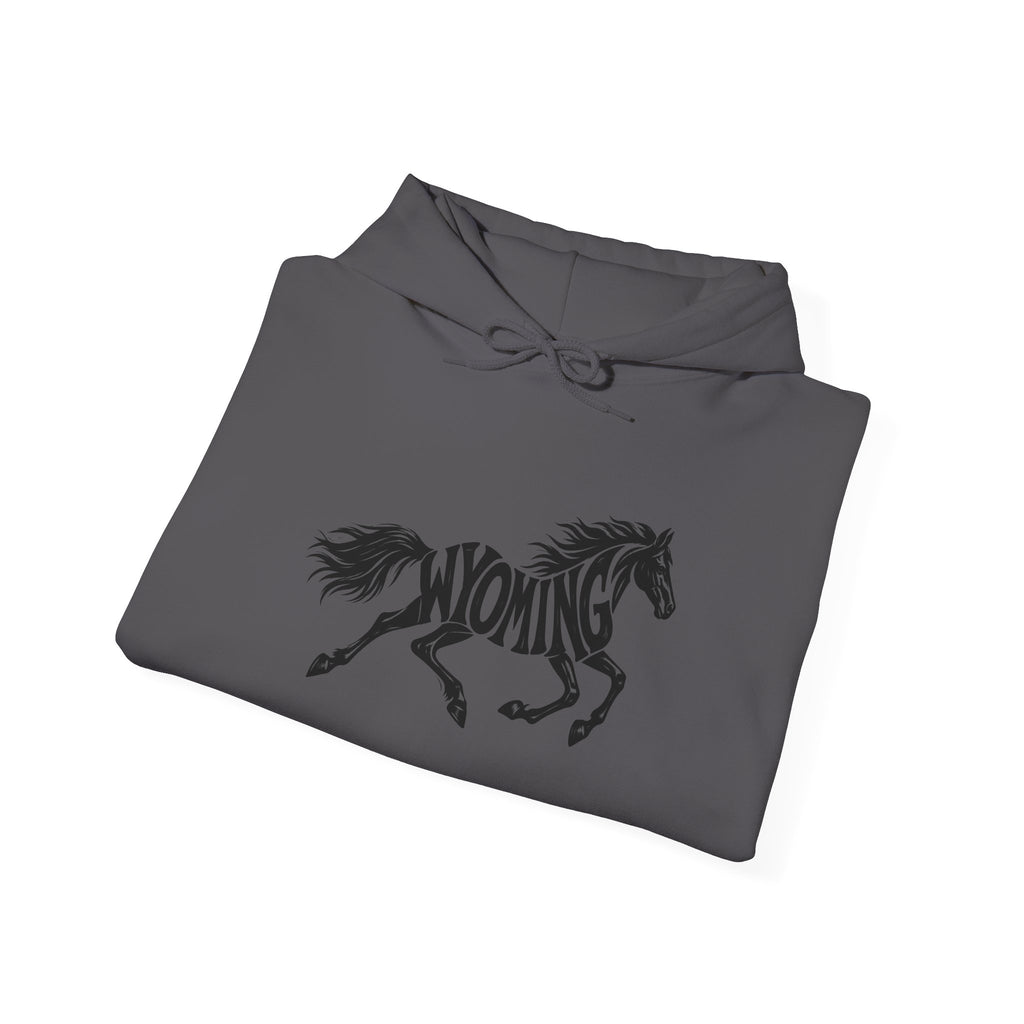 Wyoming Running Horse Hoodie