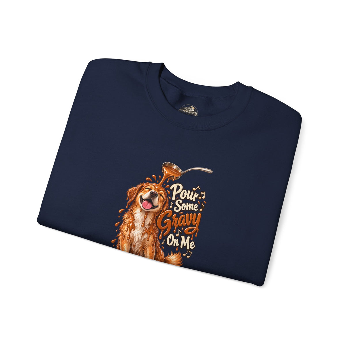 Golden Retriever Puppy Thanksgiving Crewneck Sweatshirt