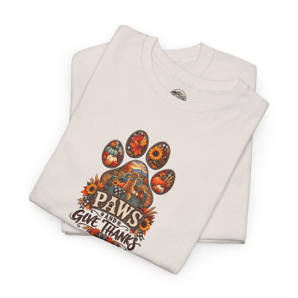 Thankful Paws Thanksgiving T‑Shirt