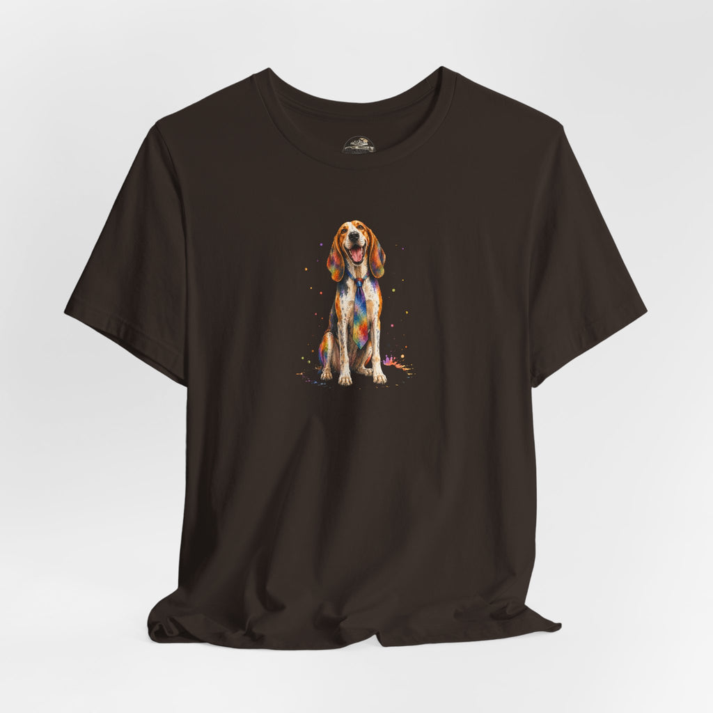 Hound Dog Watercolor T-Shirt – Colorful Dog Lover Tee