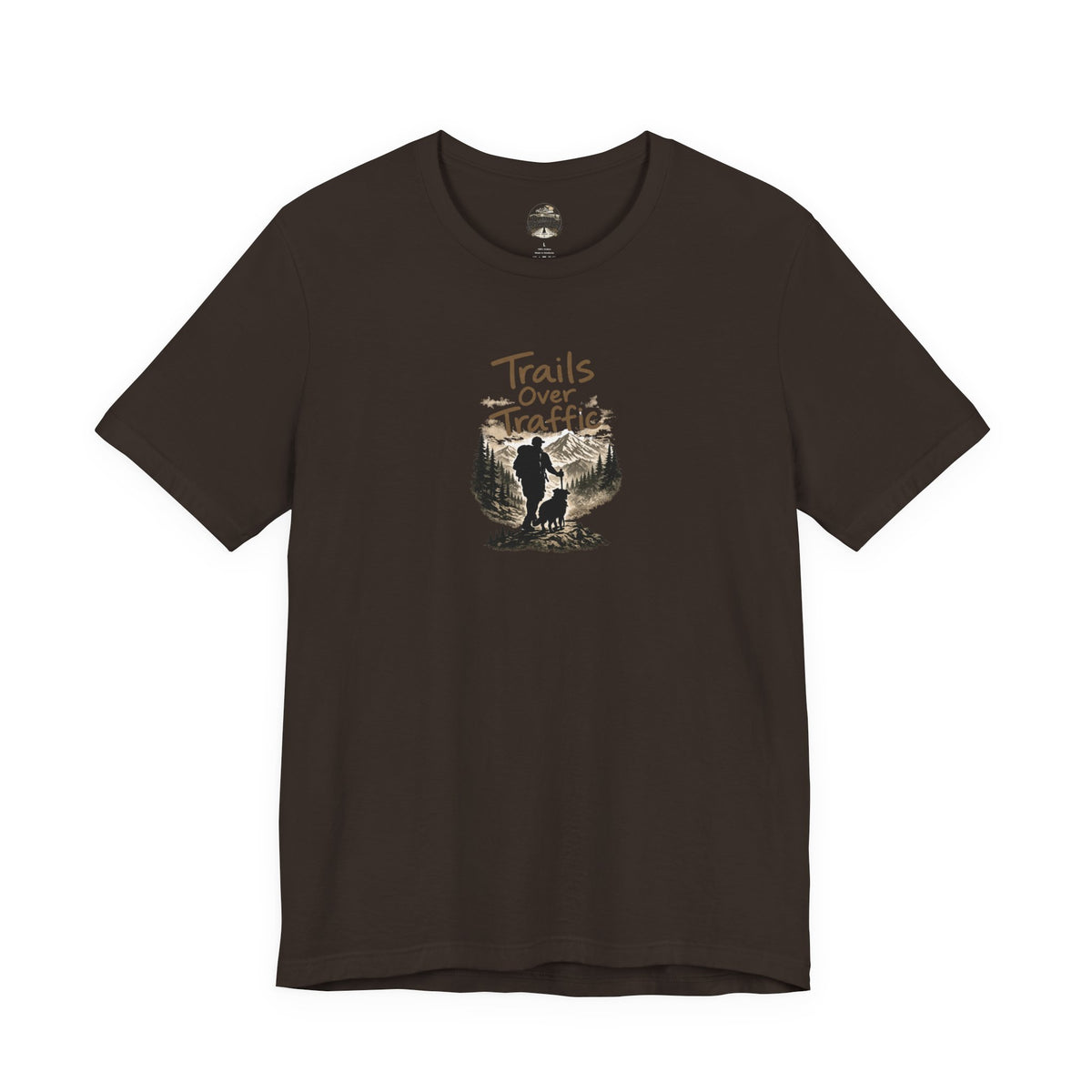 Trails Over Traffic T-Shirt — Outdoor Hiking Adventure Graphic Tee