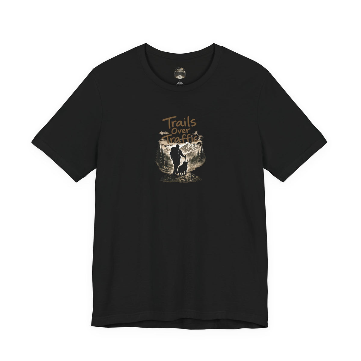 Trails Over Traffic T-Shirt — Outdoor Hiking Adventure Graphic Tee