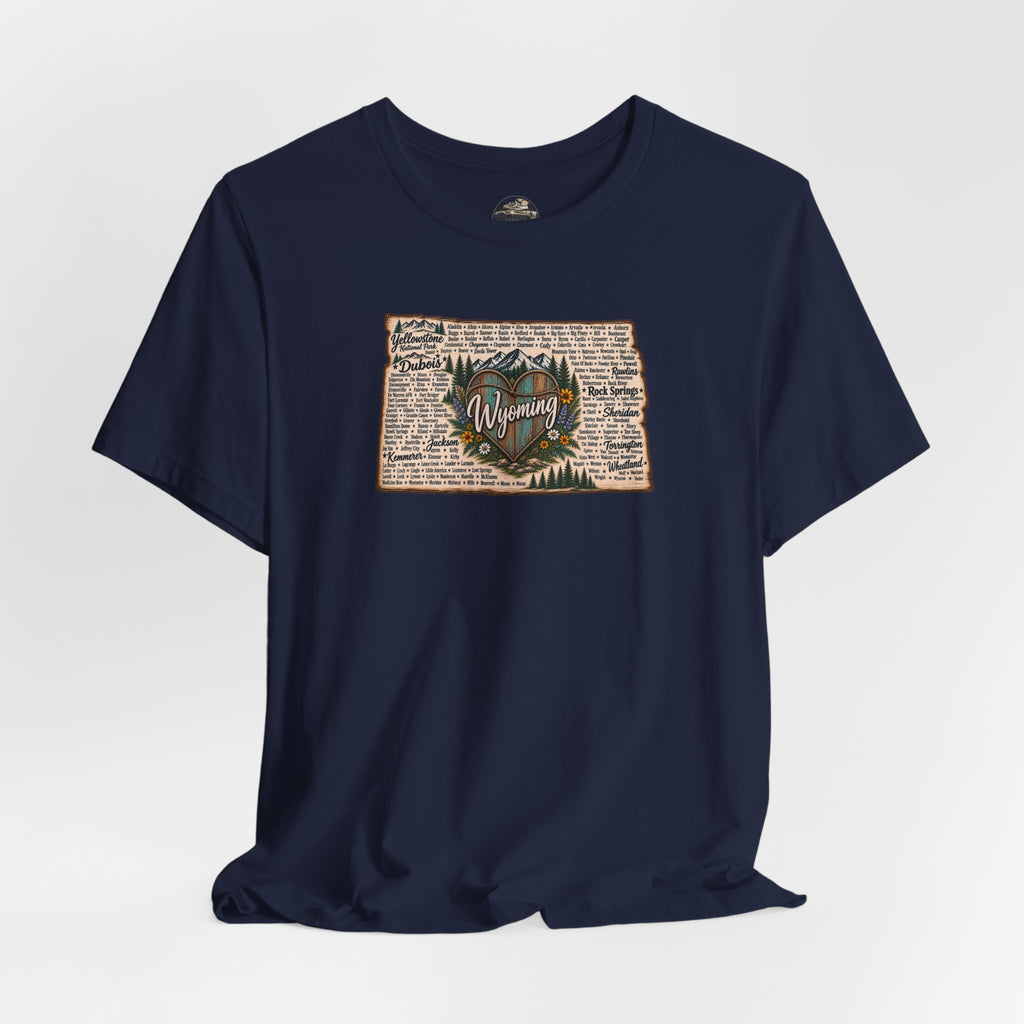 Wyoming State Outline Tee