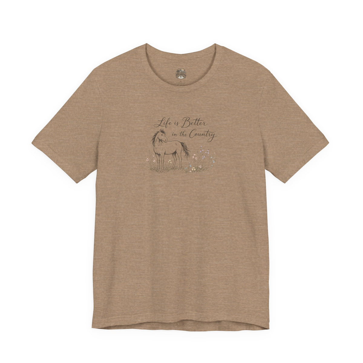 Country Life Horse Graphic Tee – "Life is Better in the Country"