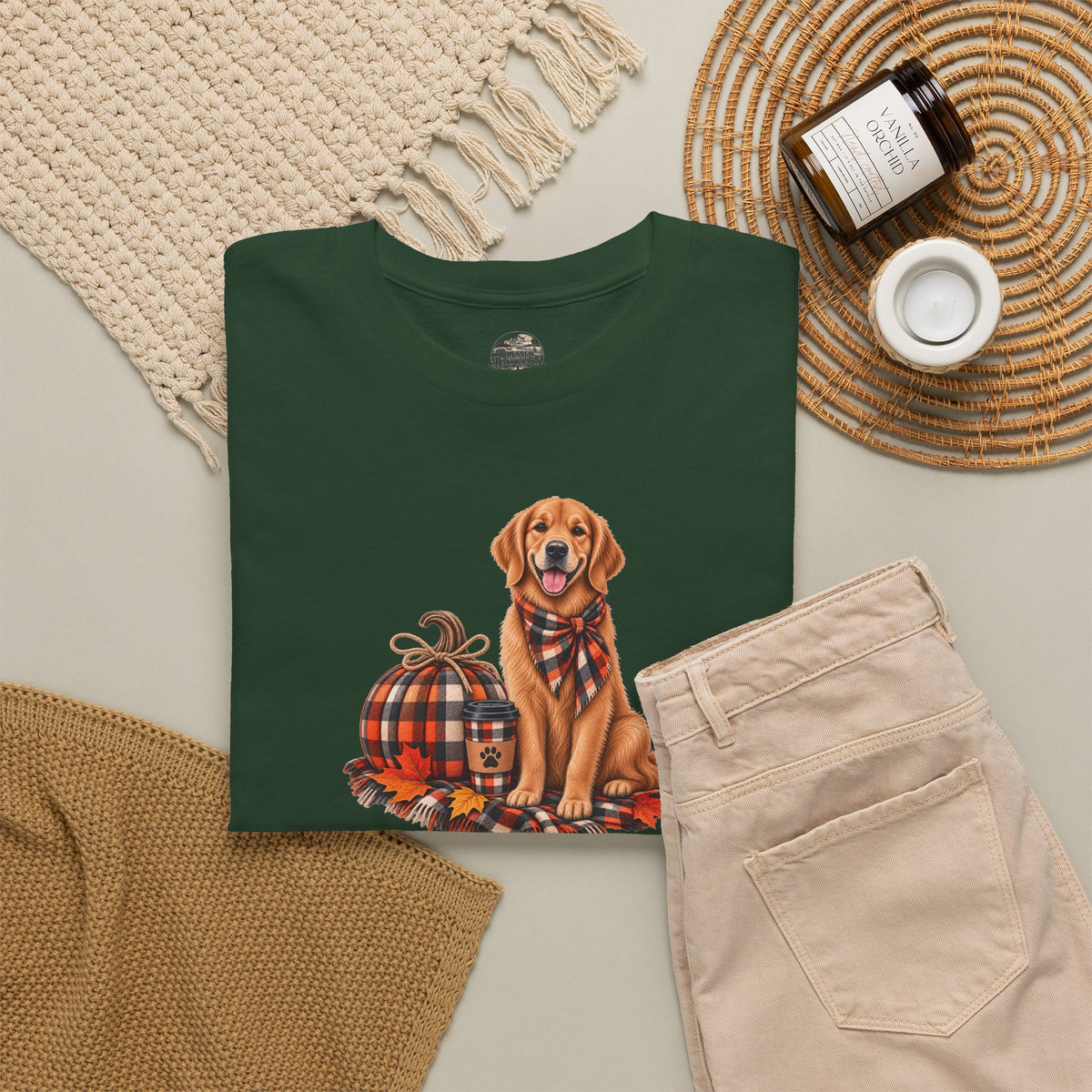 Golden Retriever Fall Tee