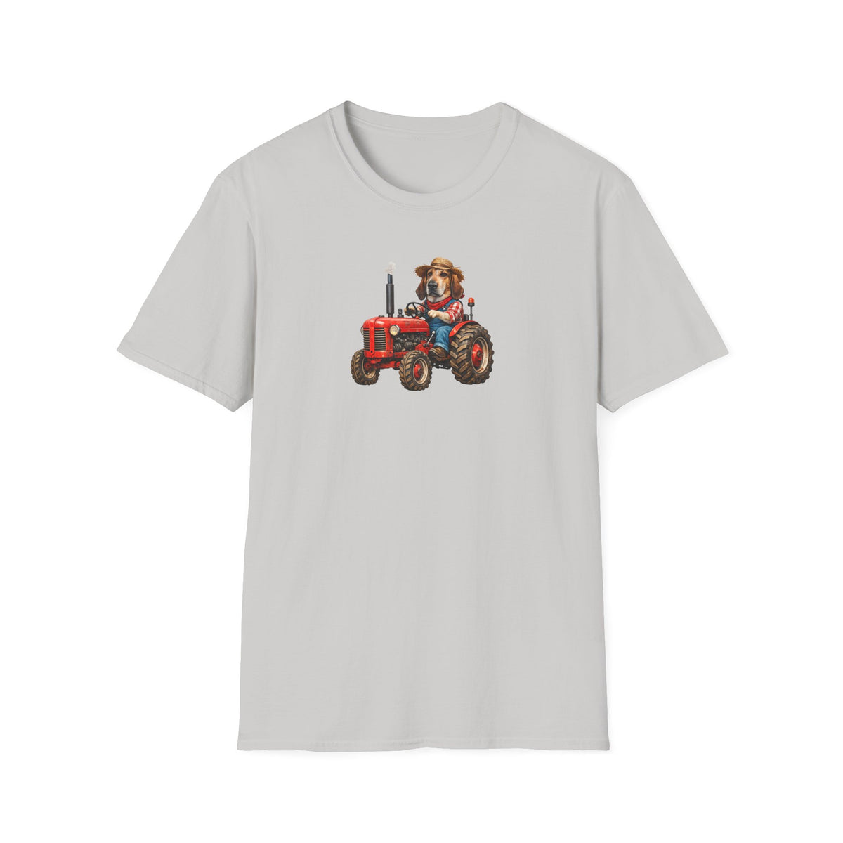 Dog on Tractor T‑Shirt — Cute Farmer Pup Graphic Tee