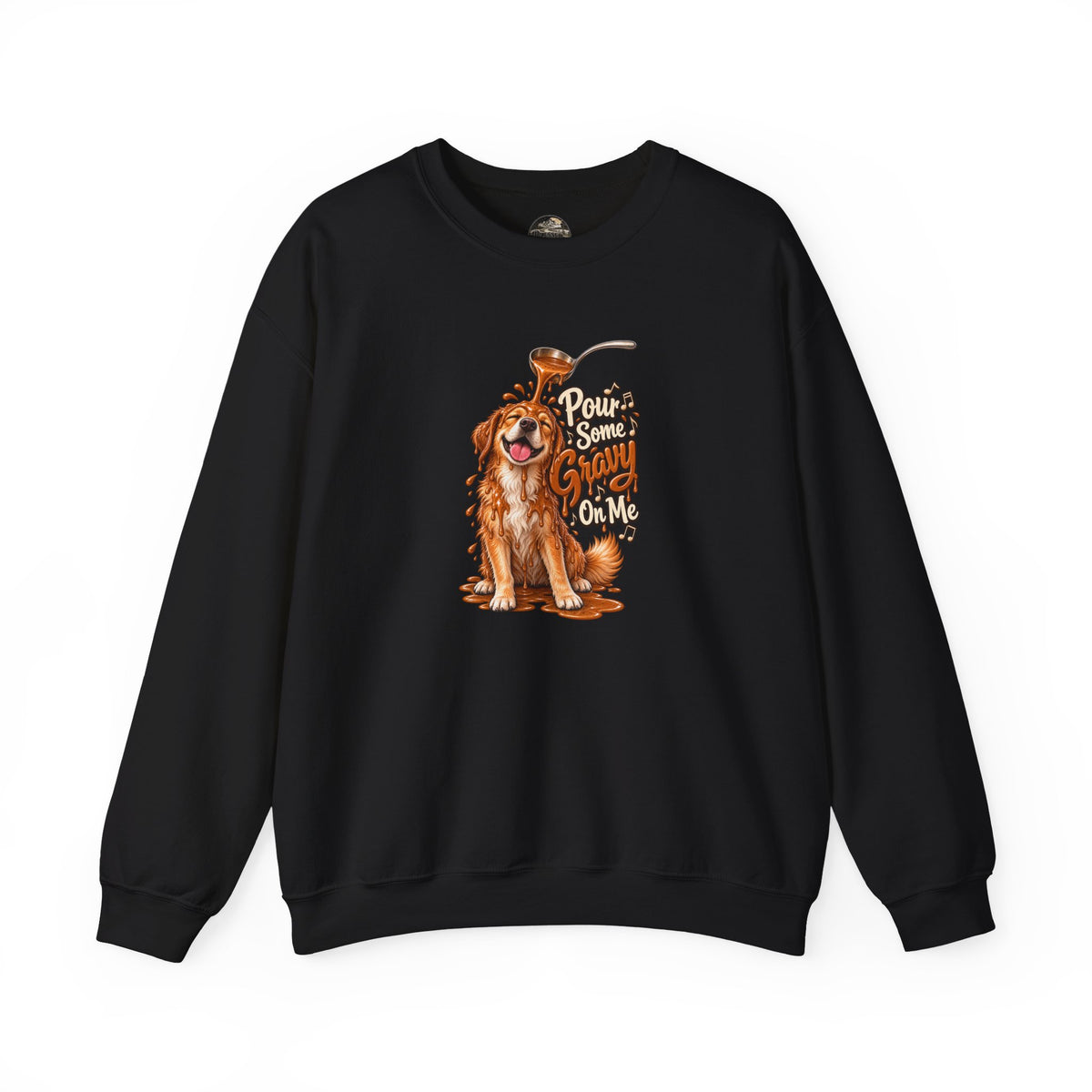Golden Retriever Puppy Thanksgiving Crewneck Sweatshirt