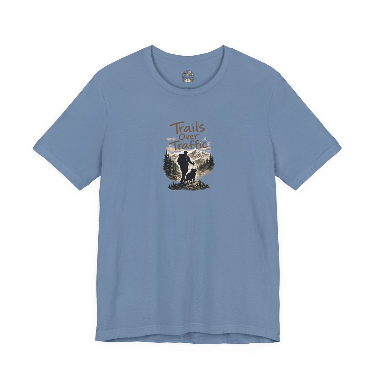 Trails Over Traffic T-Shirt — Outdoor Hiking Adventure Graphic Tee