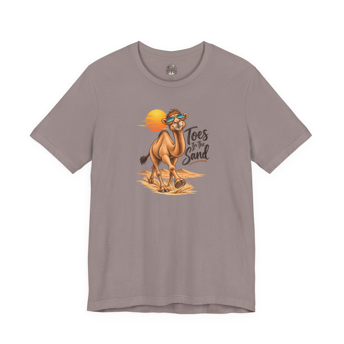 Toes in the Sand Camel T-Shirt — Beach Vacation Sunset Tee