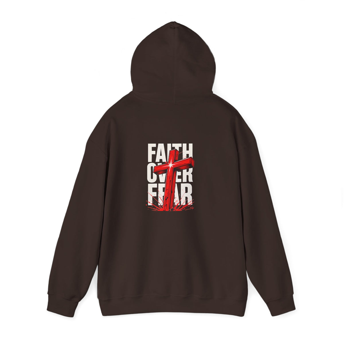 Faith Over Fear Hooded Sweatshirt - Unisex Christian Apparel