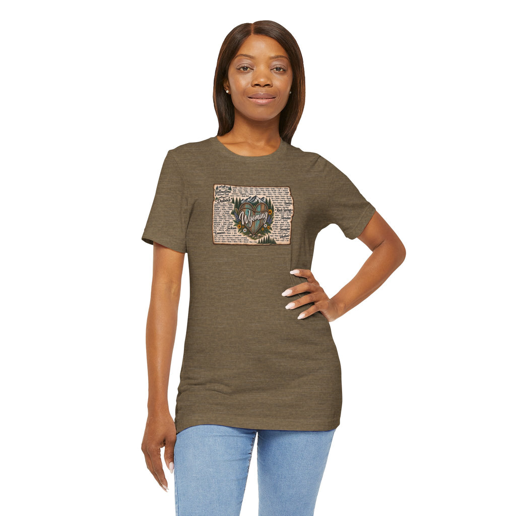 Wyoming State Outline Tee