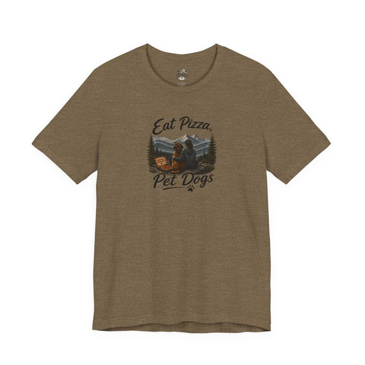 Eat Pizza Pet Dogs T-Shirt — Funny Dog Lover Tee