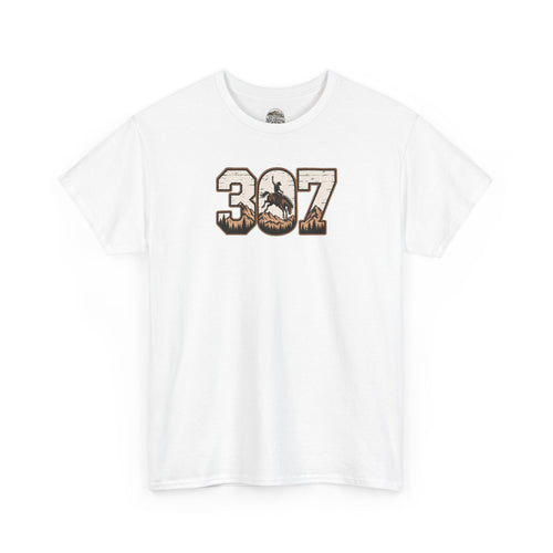 307 Wyoming Cowboy T-Shirt – Rustic Western State Pride Tee