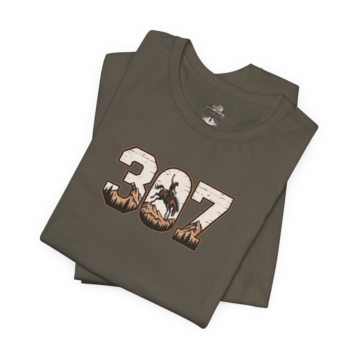 307 Wyoming Cowboy T-Shirt – Rustic Western State Pride Tee