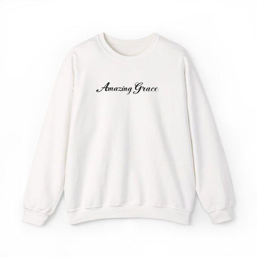 Amazing Grace Embroidered Crewneck Sweatshirt